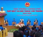 Thủ tướng Phạm Minh chính đối thoại với thanh niên
