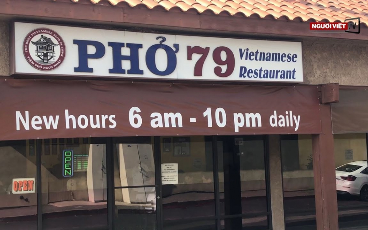 Nhà hàng Phở 79 tại thành phố Garden Grove, khu Little Saigon, Nam California, Mỹ. Ảnh: OC Register