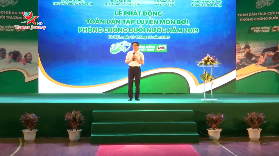 Lễ phát động toàn dân tập luyện môn bơi, phòng chống đuối nước năm 2019