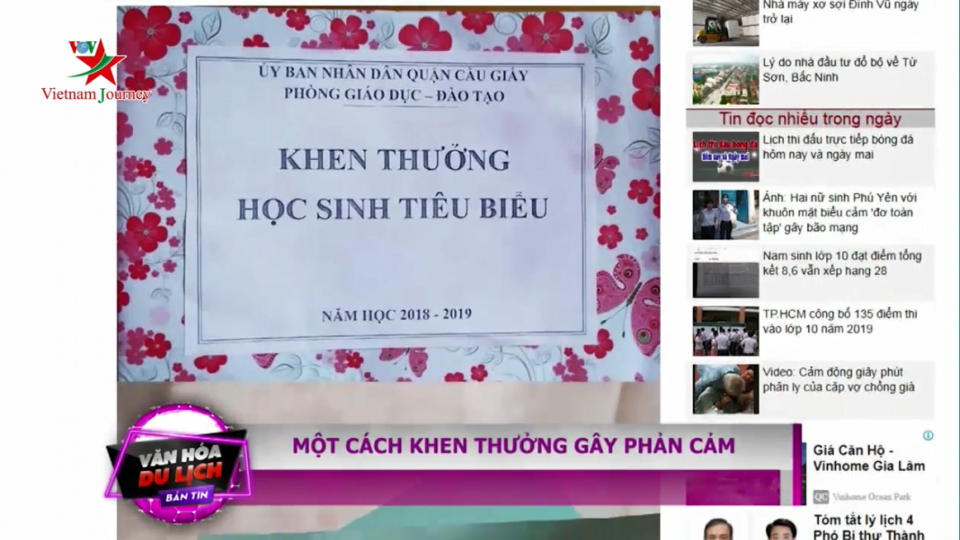 Một cách khen thưởng gây phản cảm