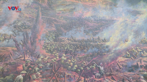 Ấn tượng với bức tranh Panorama tại bảo tàng chiến thắng lịch sử Điện Biên Phủ