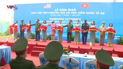 Bàn giao khu lưu trú chuyên gia và học viên quốc tế S8 cho Cục Gìn giữ hòa bình Việt Nam