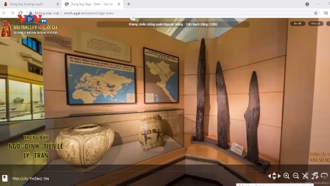 Chiêm ngưỡng “Bảo vật quốc gia” trên không gian ảo 3D