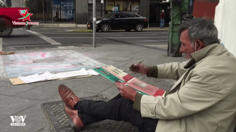 Chile: Những họa sĩ đường phố chật vật mưu sinh trong dịch Covid-19