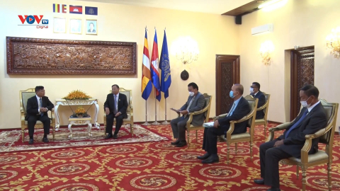 Chủ tịch Thượng viện Campuchia tiếp Đại sứ Việt Nam tại Campuchia 