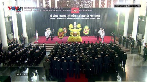 Cử hành trọng thể lễ viếng đồng chí Nguyễn Phú Trọng, Tổng Bí thư Ban chấp hành Trung ương Đảng Cộng sản Việt Nam