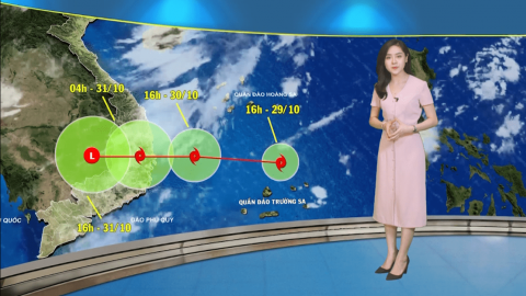 Dự báo thời tiết 3 ngày từ 30/10/2019 | Tin bão gần bờ, cơn bão số 5