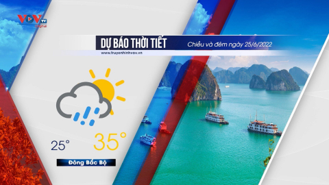 Dự báo thời tiết chiều và đêm 25/06/2022 | Nam Bộ mưa dông rải rác