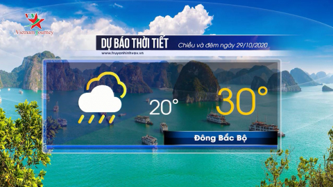 Dự báo thời tiết chiều và đêm ngày 29/10/2020 | Nghệ An đến Quảng Bình có mưa to đến rất to 