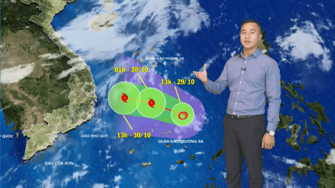 Dự báo thời tiết đêm 29/10 và sáng 30/10/2019 | Tin mới nhất về áp thấp nhiệt đới trên biển Đông 
