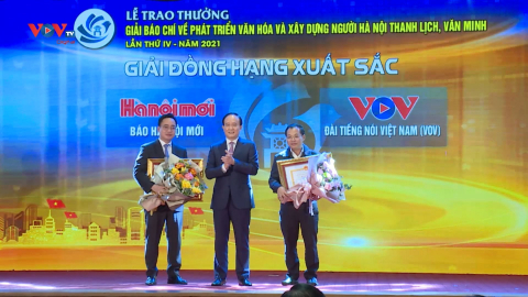 Hà Nội trao Giải báo chí về xây dựng Đảng và phát triển văn hóa con người