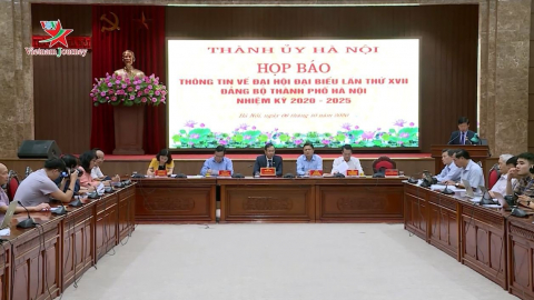 Họp báo về công tác chuẩn bị Đại hội Đảng bộ thành phố Hà Nội