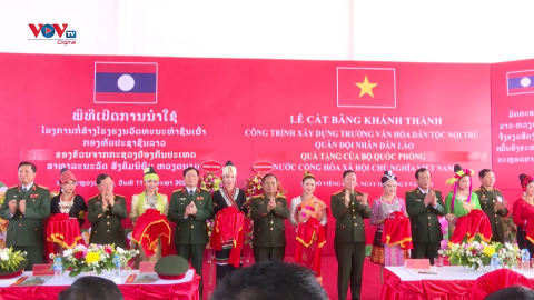 Khánh thành Trường văn hóa Dân tộc nội trú Quân đội Nhân dân Lào