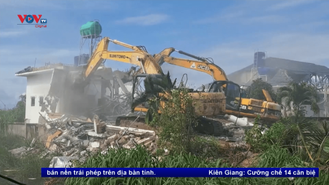 Kiên Giang cưỡng chế vi phạm về đất đai trên đảo Phú Quốc