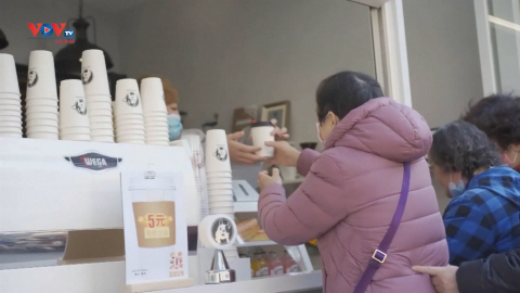 Mô hình quán cà phê mini nở rộ ở Trung Quốc 