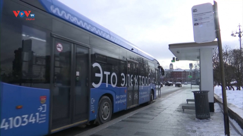 Nga đặt mục tiêu tăng số lượng xe buýt điện 