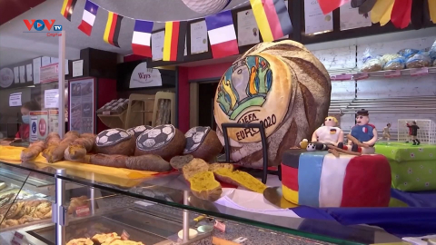 Những chiếc bánh lấy cảm hứng từ giải bóng đá EURO 2020 