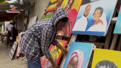 Những cô gái trẻ từ vùng đất nghèo Ghana với ước mơ trở thành họa sĩ