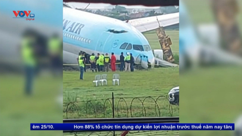 Philippines: Máy bay hạ cánh chệch đường băng, hàng loạt chuyến bay bị hủy