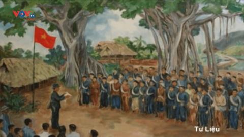 Sự kết hợp đầu tiên của quốc kỳ và quốc ca Việt Nam