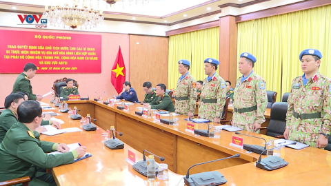 Thêm 4 sĩ quan Việt Nam tham gia hoạt động gìn giữ hoà bình Liên Hợp Quốc