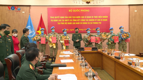 Thêm 7 sỹ quan Việt Nam tham gia hoạt động gìn giữ hòa bình Liên Hợp Quốc
