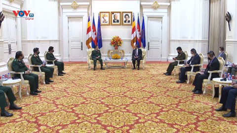 Thủ tướng Hun Sen tiếp Tổng Tham mưu trưởng Quân đội Nhân Việt Nam