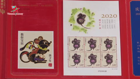 Trung Quốc phát hành bộ tem chuột mừng năm mới 