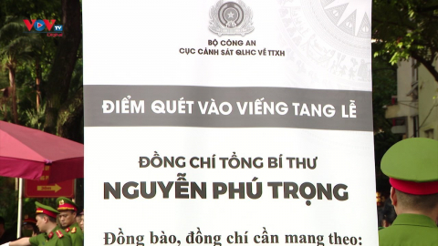 Từ 18h hôm nay, người dân được vào viếng Tổng Bí thư Nguyễn Phú Trọng