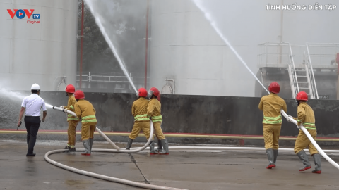 Xử lý tình huống cháy nổ kho nhiên liệu hàng không tại Phú Quốc